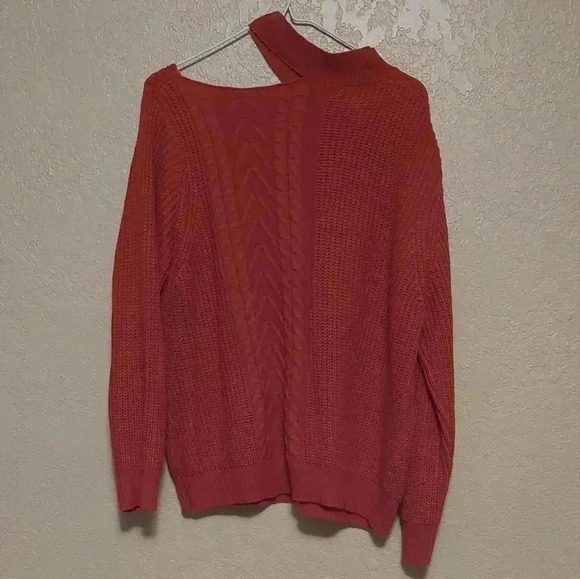 Main Strip Sweater Rust Orange Size Medium - Picture 7 of 7